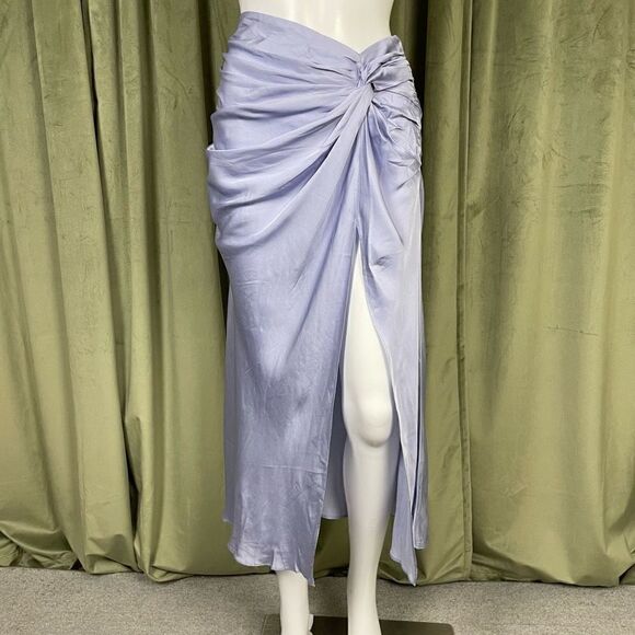 L'Academie Women's Prisca Midi Slip Skirt Lavender Purple Size Small NWT New - Picture 1 of 6